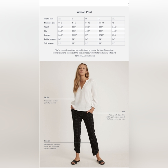 Marine Layer Allison pant - stripes - Picture 6 of 7